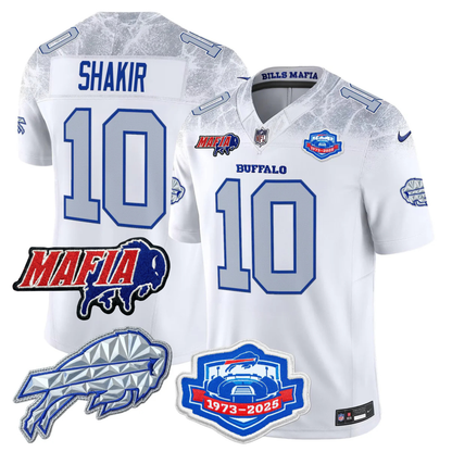 BUF 2025 Bills Mafia & Farewell Season Patch Vapor Limited Jersey - All Stitched
