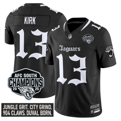 JAX Gothic AFC South Division Champions Vapor Limited Jersey V1 - Stitched