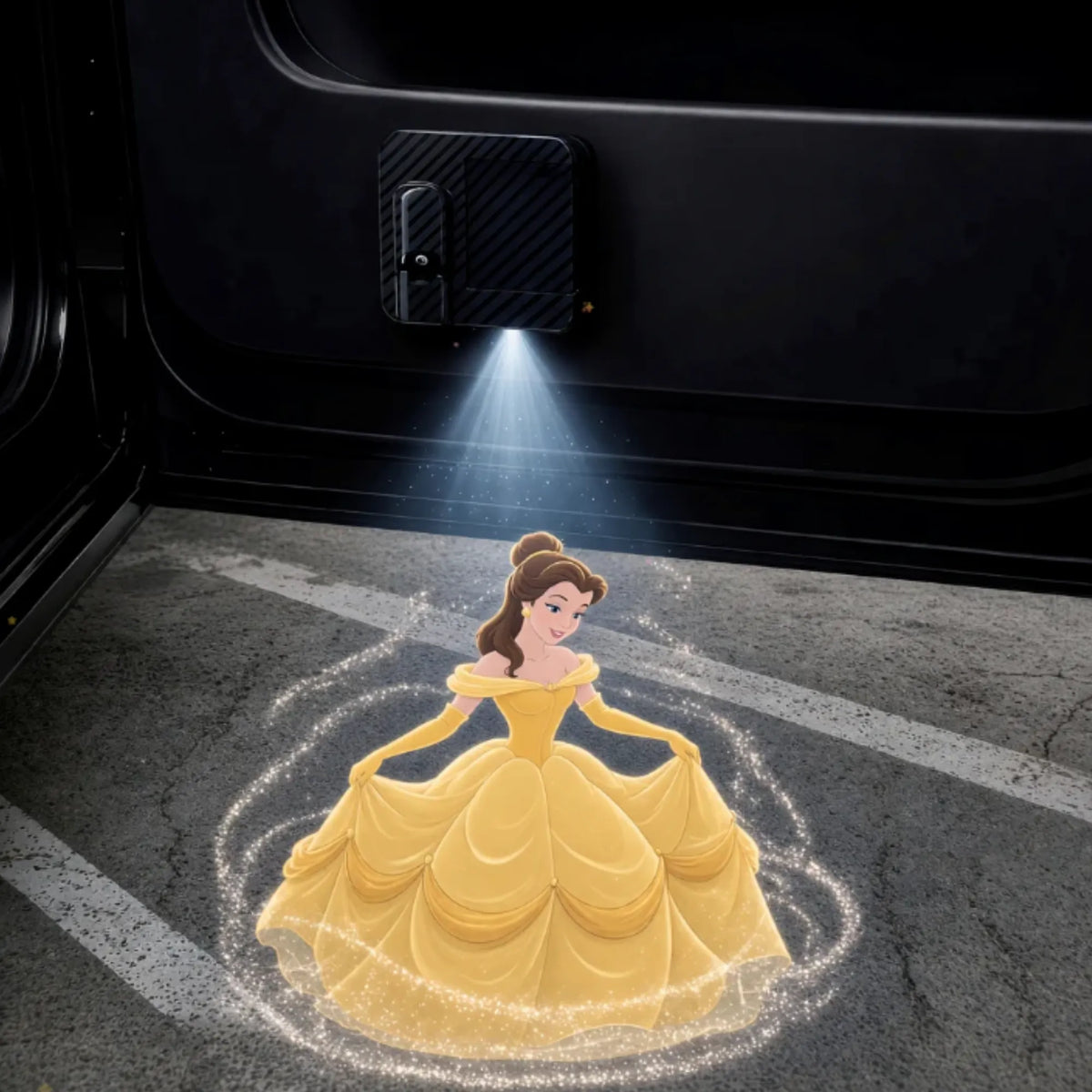 TeamBeam™ Princess Led Car Door Projector Lights