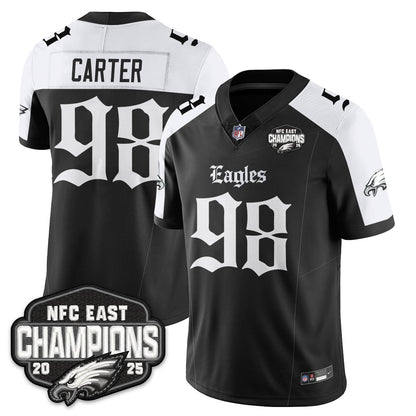 PHI Gothic NFC East Champions Vapor Limited Jersey - All Stitched