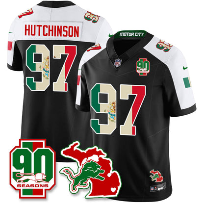 DET Mexico Vapor Limited Jersey - All Stitched