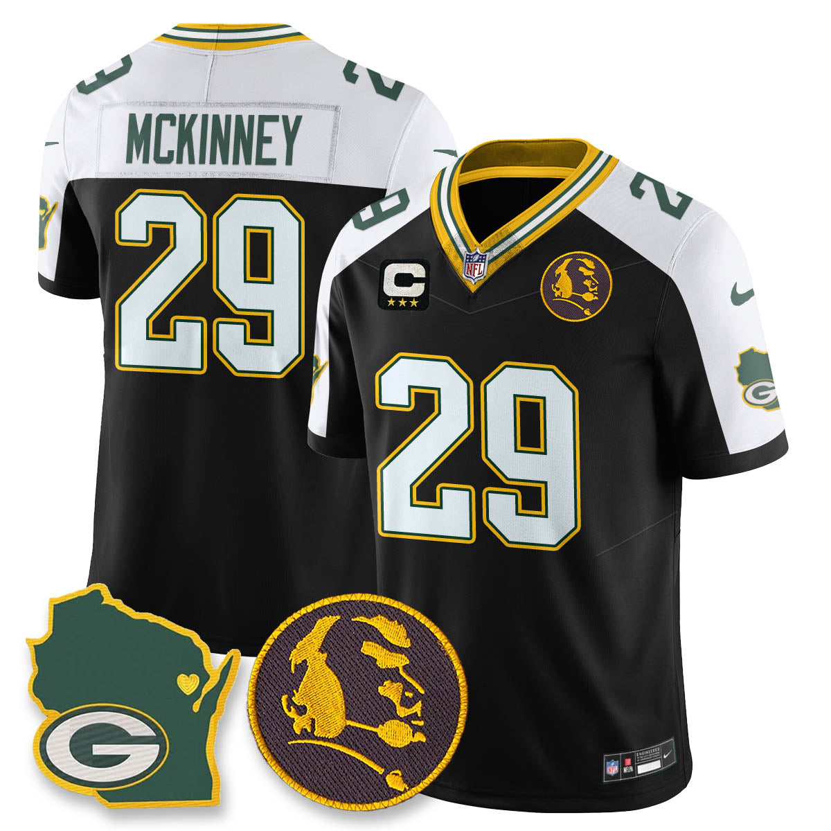 GB Vapor Limited Jersey - John Madden Patch - All Stitched