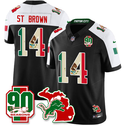 DET Mexico Vapor Limited Jersey - All Stitched