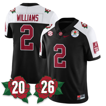 BAMA Rose Bowl Vapor Limited Football Jersey - All Stitched