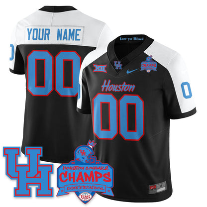 Houston Cougar Football 2025 Kinder's Texas Bowl Champions Jersey - All Stitched