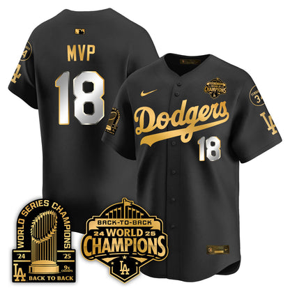 LAD 2025 World Series Champions Jersey - 9x Champs - All Stitched