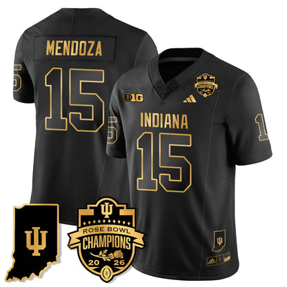 Indiana Hoosiers Vapor Limited Football Gold Jersey - Rose Bowl Champions - All Stitched