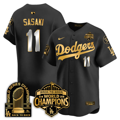 LAD 2025 World Series Champions Jersey - 9x Champs - All Stitched