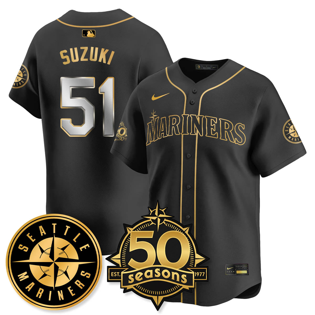 SEA Vapor Premier Limited Jersey - 50th Anniversary - All Stitched