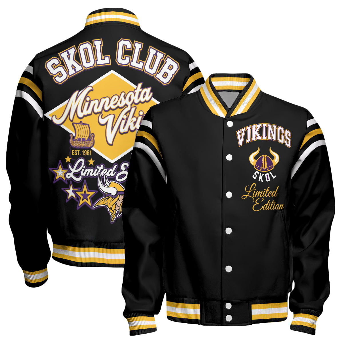 MIN Skol Club Limited Edition Varsity Jacket - Printed