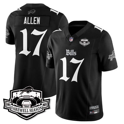 BUF Gothic Vapor Limited Jersey - Farewell Highmark Patch - All Stitched