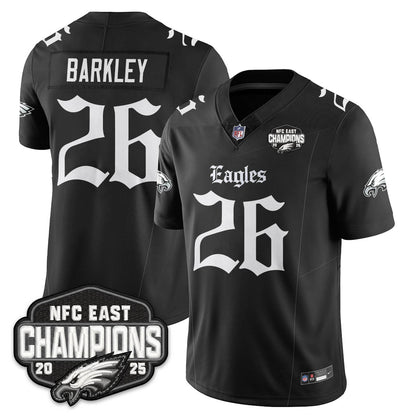 PHI Gothic NFC East Champions Vapor Limited Jersey - All Stitched