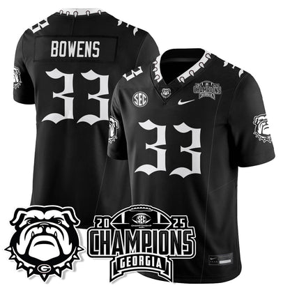 UGA Gothic Vapor Limited Jersey - SEC Football Champions - All Stitched
