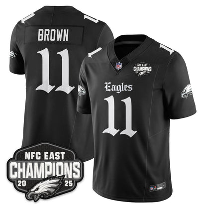 PHI Gothic NFC East Champions Vapor Limited Jersey - All Stitched