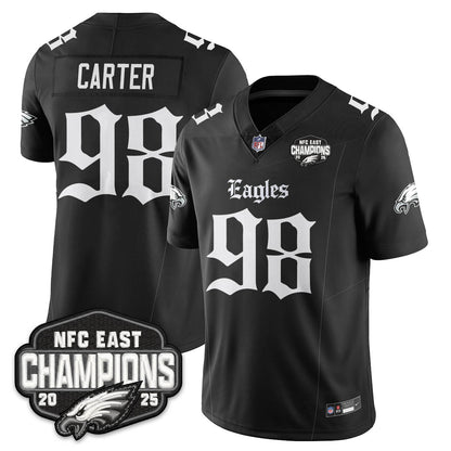 PHI Gothic NFC East Champions Vapor Limited Jersey - All Stitched