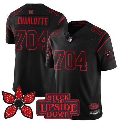 Carolina Panthers 'Stranger Things Edition' Vapor Limited Jersey - All Stitched