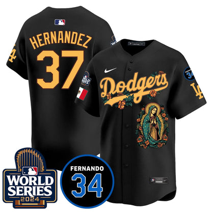 Dodgers Guadalupe - Fernando Valenzuela Memorial Jersey - Printed