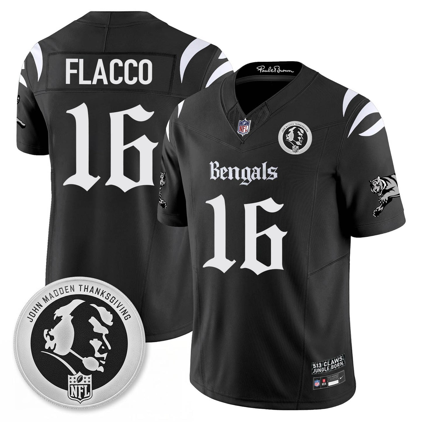 CIN Gothic Vapor Limited Jersey - John Madden Patch - All Stitched