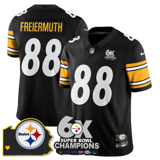 PIT 6-Time Champions Patch Vapor Limited Jersey - Stitched