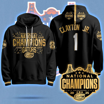 Florida Gators 2025 National Champions Basketball Hoodie - Printed