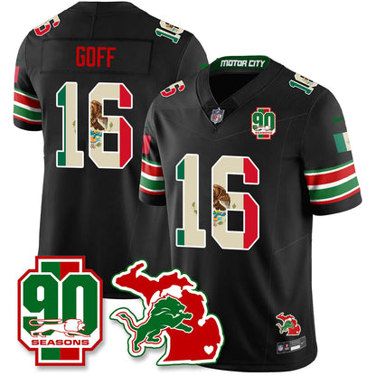 DET Mexico Vapor Limited Jersey - All Stitched