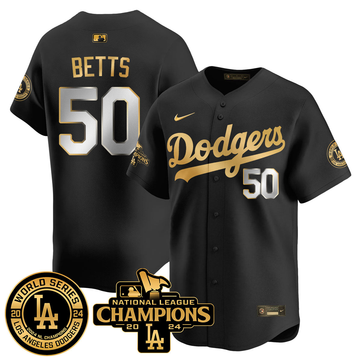 LAD World Series NL Champions Jersey - All Stitched