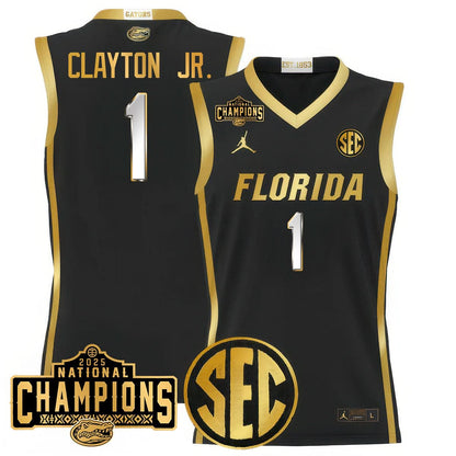 Florida Gators 2025 National Champions Basketball Jersey - All Stitched