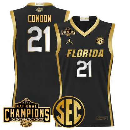 Florida Gators 2025 National Champions Basketball Jersey - All Stitched