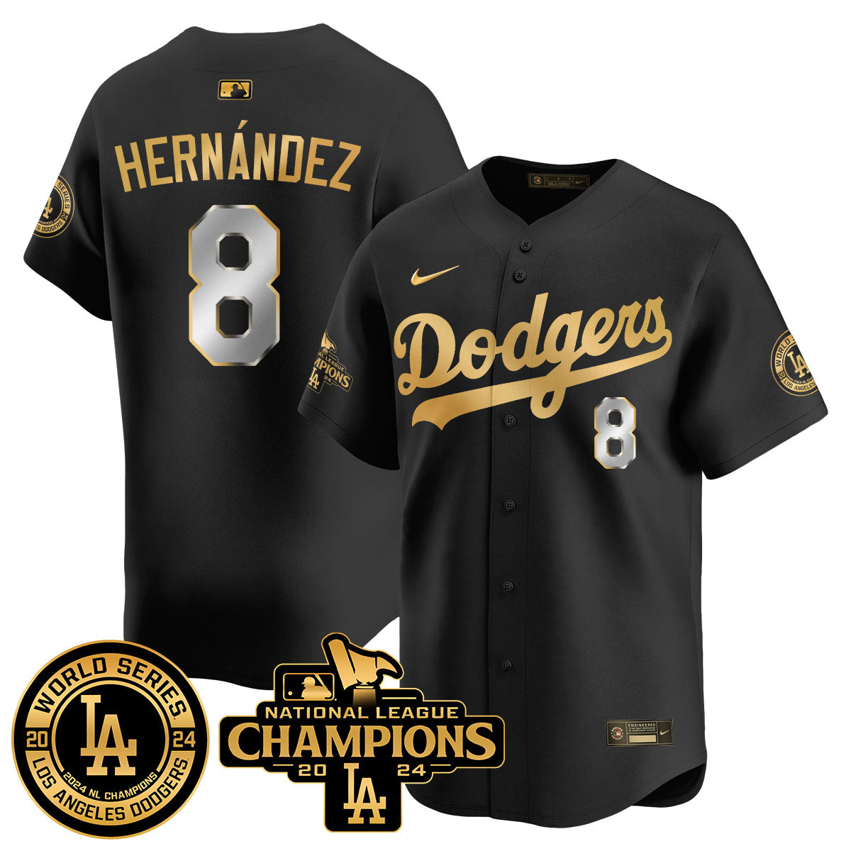 LAD World Series NL Champions Jersey - All Stitched