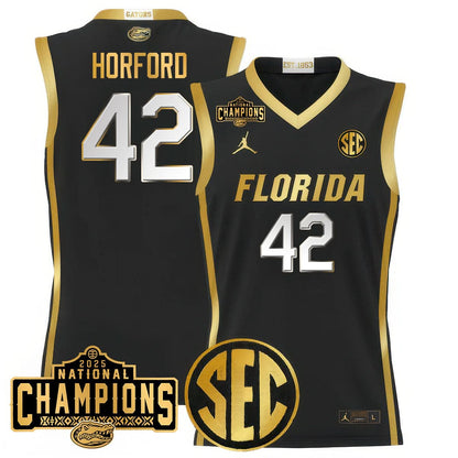 Florida Gators 2025 National Champions Basketball Jersey - All Stitched