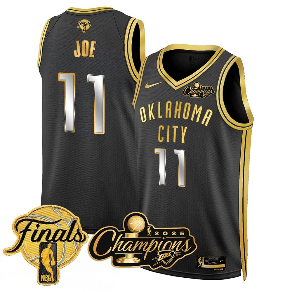 Oklahoma City Thunder 2025 NBA Champions Jersey - All Stitched