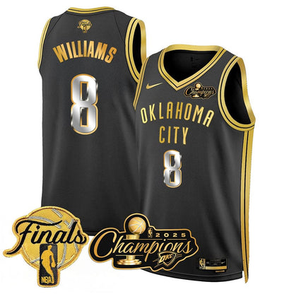 Oklahoma City Thunder 2025 NBA Champions Jersey - All Stitched