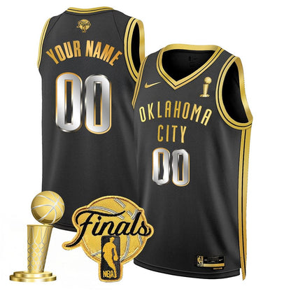 Oklahoma City Thunder 2024-25 Champions Custom Jersey - All Stitched