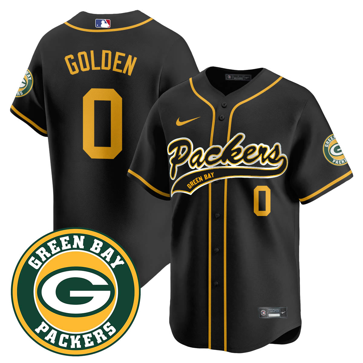 Green Bay Packers Limited Baseball Jersey - All Stitched