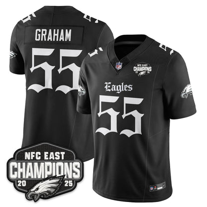 PHI Gothic NFC East Champions Vapor Limited Jersey - All Stitched