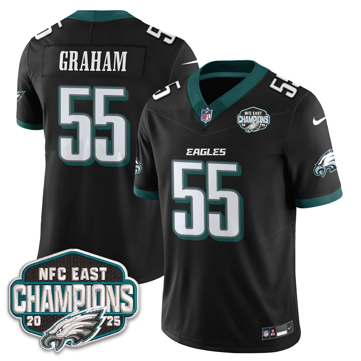 PHI NFC East Champions Vapor Limited Jersey - All Stitched