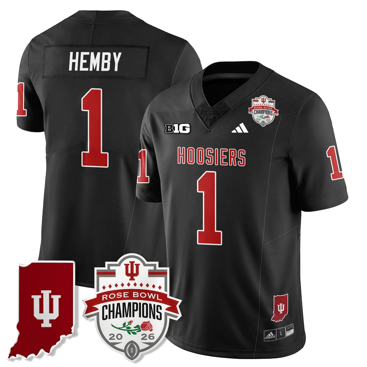 Indiana Hoosiers Vapor Limited Football Jersey - Rose Bowl Champions - All Stitched