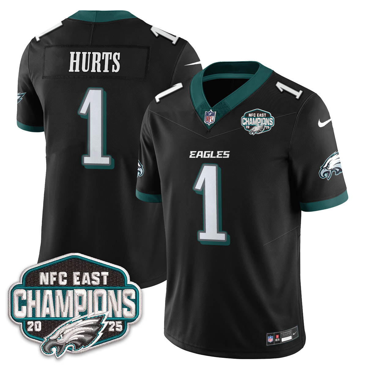 PHI NFC East Champions Vapor Limited Jersey - All Stitched
