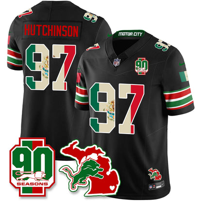 DET Mexico Vapor Limited Jersey - All Stitched