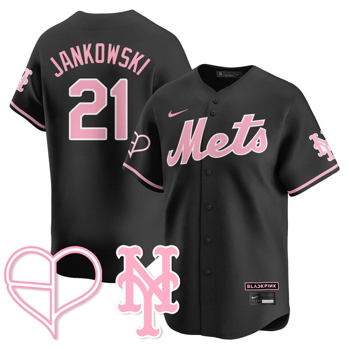New York Mets BLΛƆKPIИK 2025 Limited Jersey - All Stitched