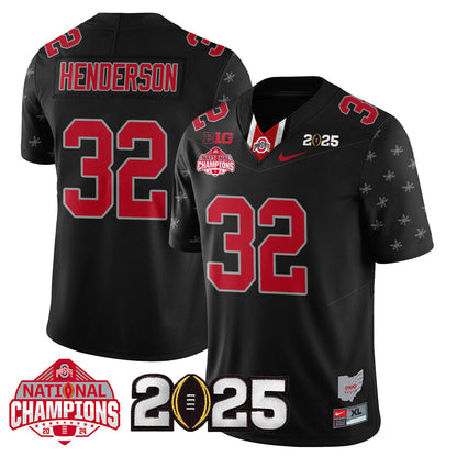 OSU 'Heritage Stripe' 2025 CFP Patch - National Champions Jersey - All Stitched