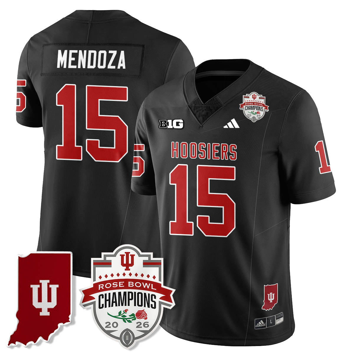 Indiana Hoosiers Vapor Limited Football Jersey - Rose Bowl Champions - All Stitched