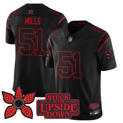 Carolina Panthers 'Stranger Things Edition' Vapor Limited Jersey - All Stitched