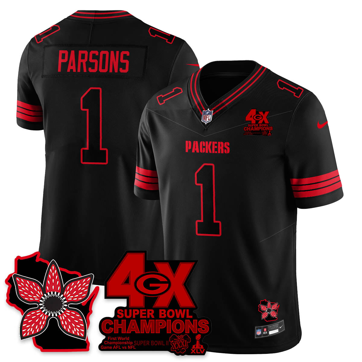 GB 'Stranger Things Edition' Vapor Limited Jersey - All Stitched