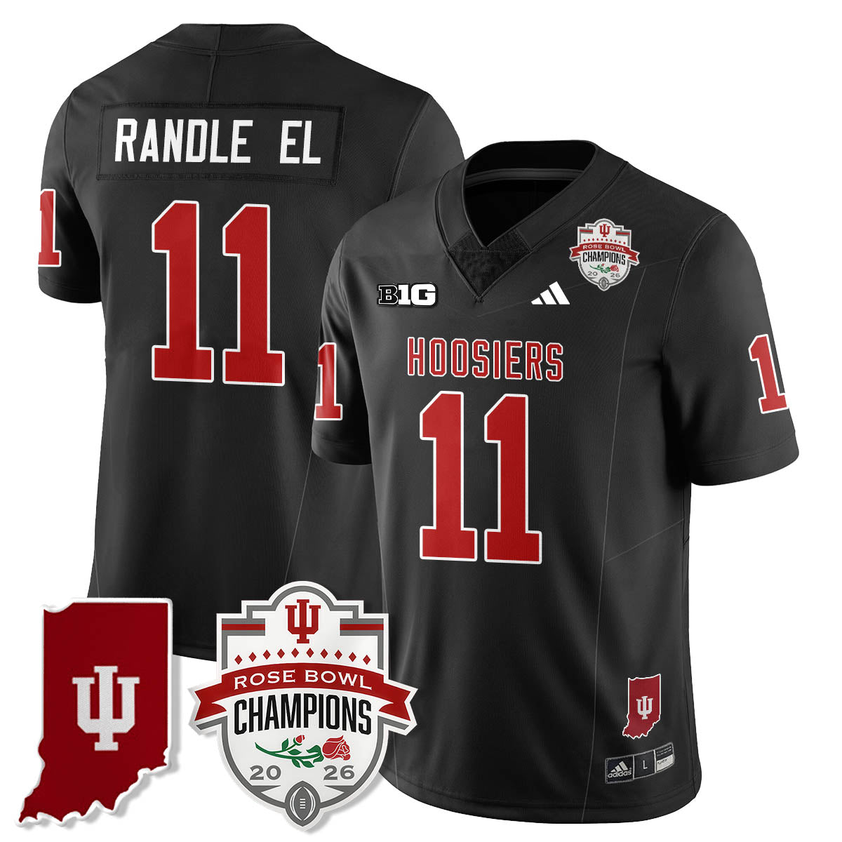 Indiana Hoosiers Vapor Limited Football Jersey - Rose Bowl Champions - All Stitched