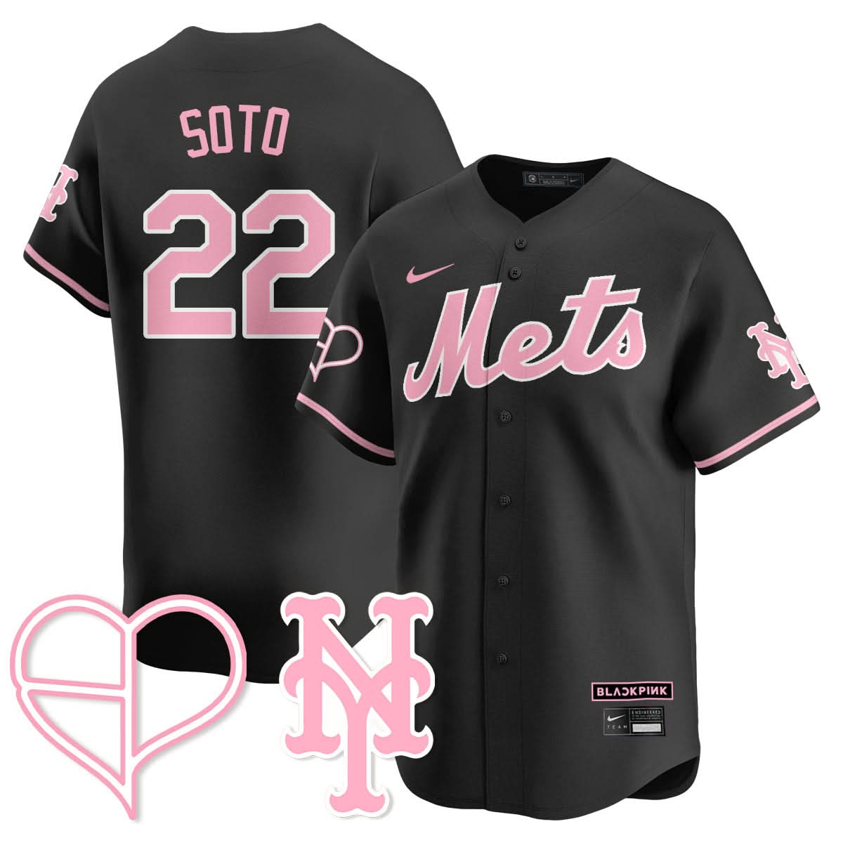 New York Mets BLΛƆKPIИK 2025 Limited Jersey - All Stitched