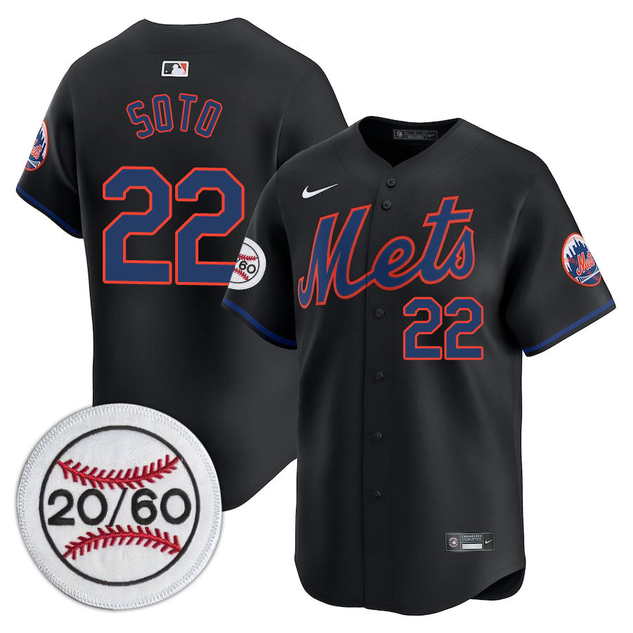 NYM Limited Jersey - 2001 Patch - All Stitched