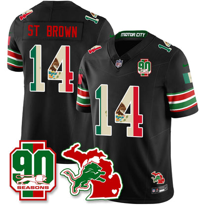 DET Mexico Vapor Limited Jersey - All Stitched