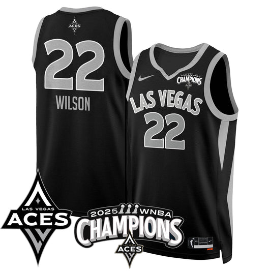 Las Vegas Aces 2025 WNBA Championship Jersey - Stitched