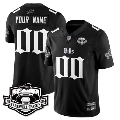 Custom BUF Gothic Vapor Limited Jersey - Farewell Highmark Patch - All Stitched